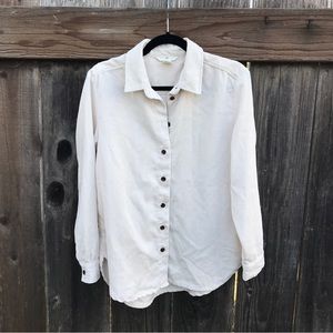 H&M Corduroy Button-Up Long Sleeve Top